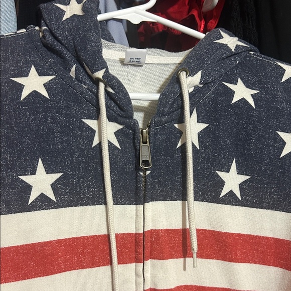 American Flag Zip-Up Hoodie - Picture 3 of 4